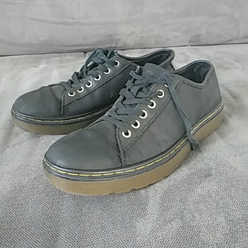 Black Leather Doc Martens Farrell